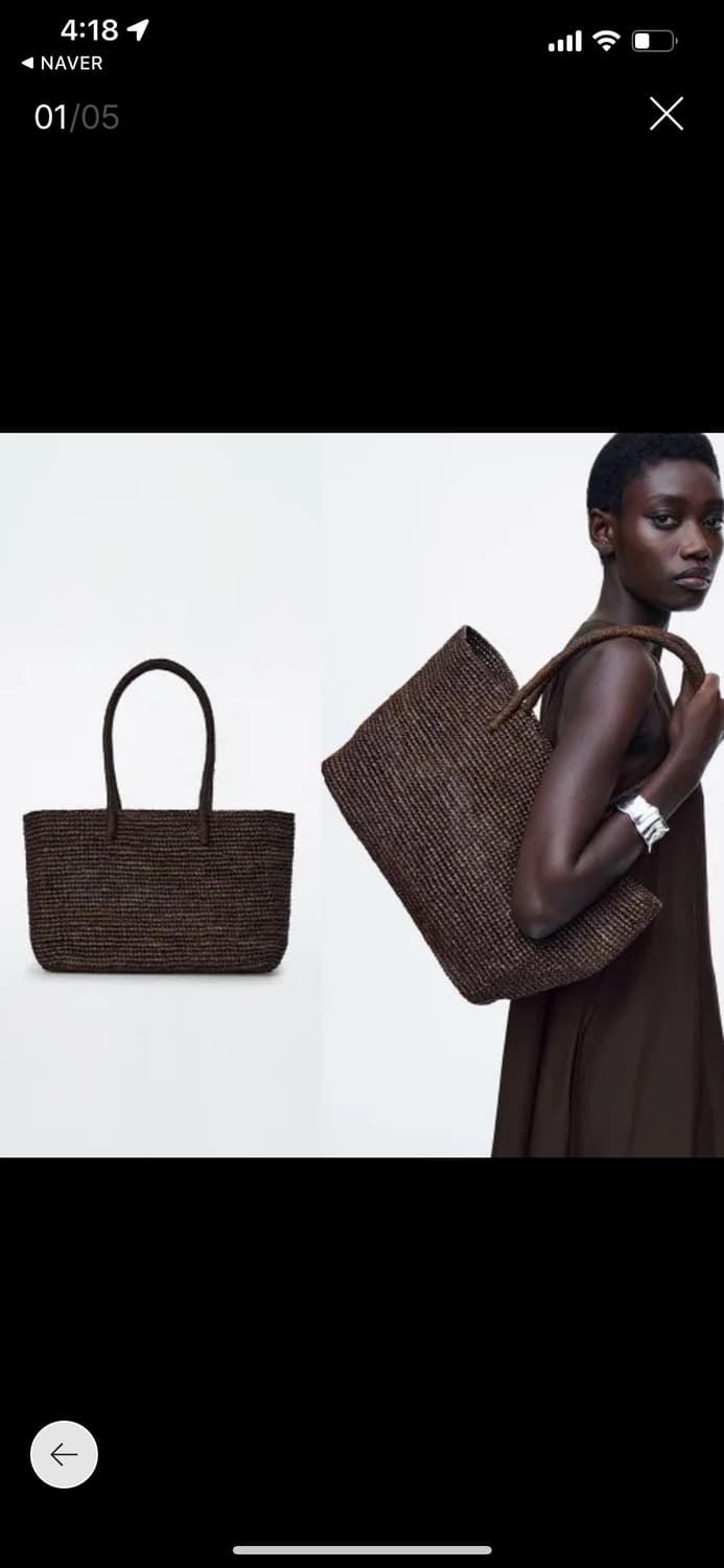 cos 코스 우즌 토트백 다크브라운 상품이미지2