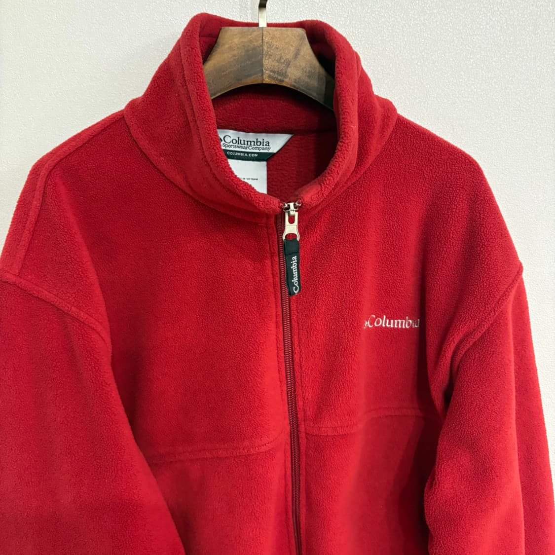 컬럼비아 레드 플리스 집업 자켓 M 상품이미지5