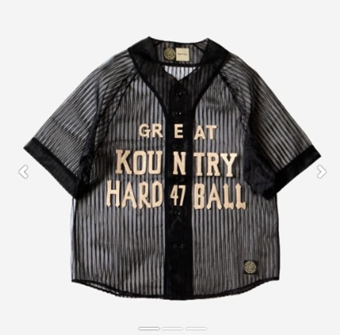  캐피탈 시어 스트라이프 그레이트 컨트리 베이스볼 셔츠 상품이미지1