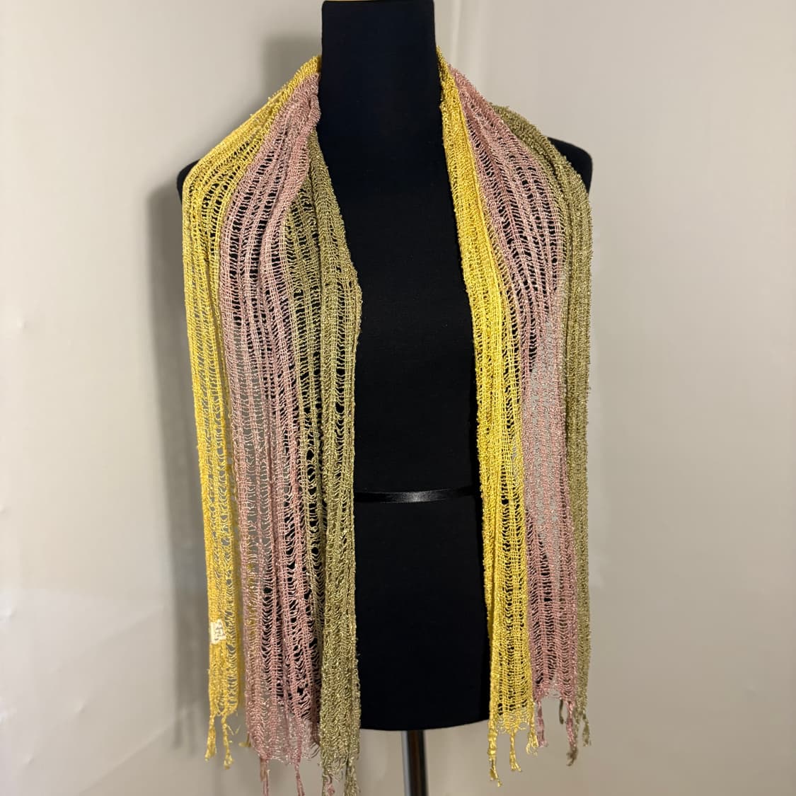 빈티지 데미지 보헤미안 모리 그물 그라데이션 스카프 머플러 숄  상품이미지4