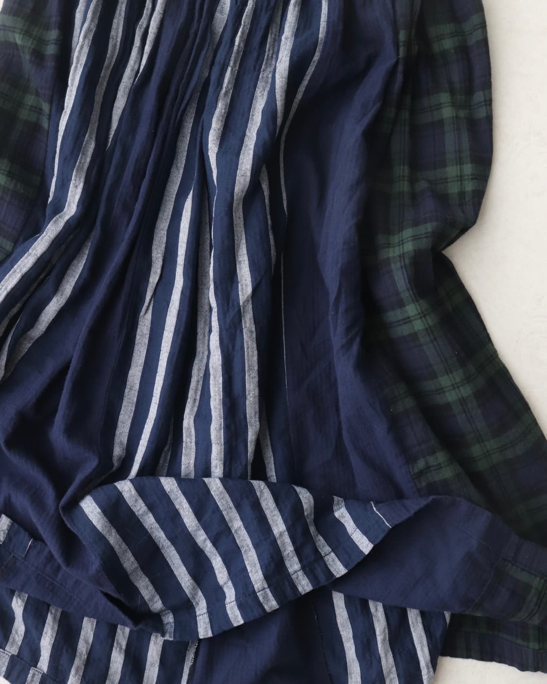 [Natural Laundry] Check & Stripe Skirt 상품이미지5