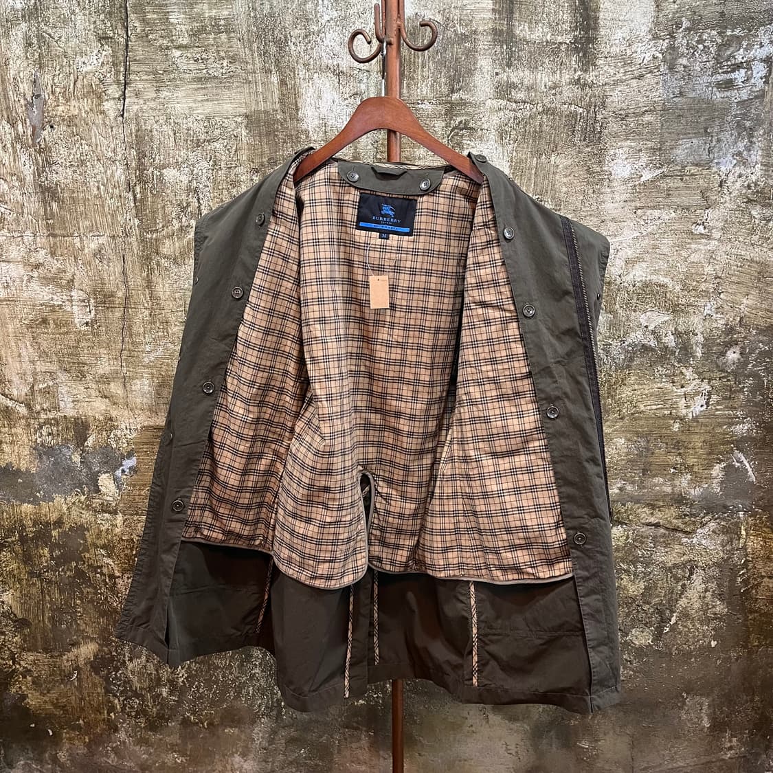 버버리 블루라벨 노바 체크 라이너 모즈 코트 상품이미지8