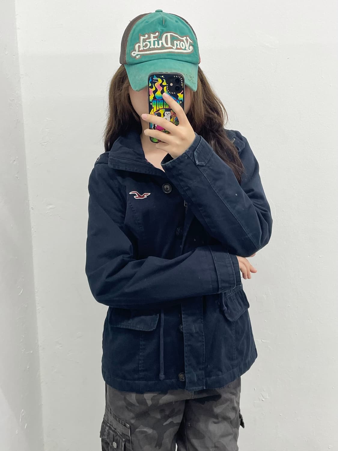 홀리스터 네이비 로고 자켓 상품이미지3