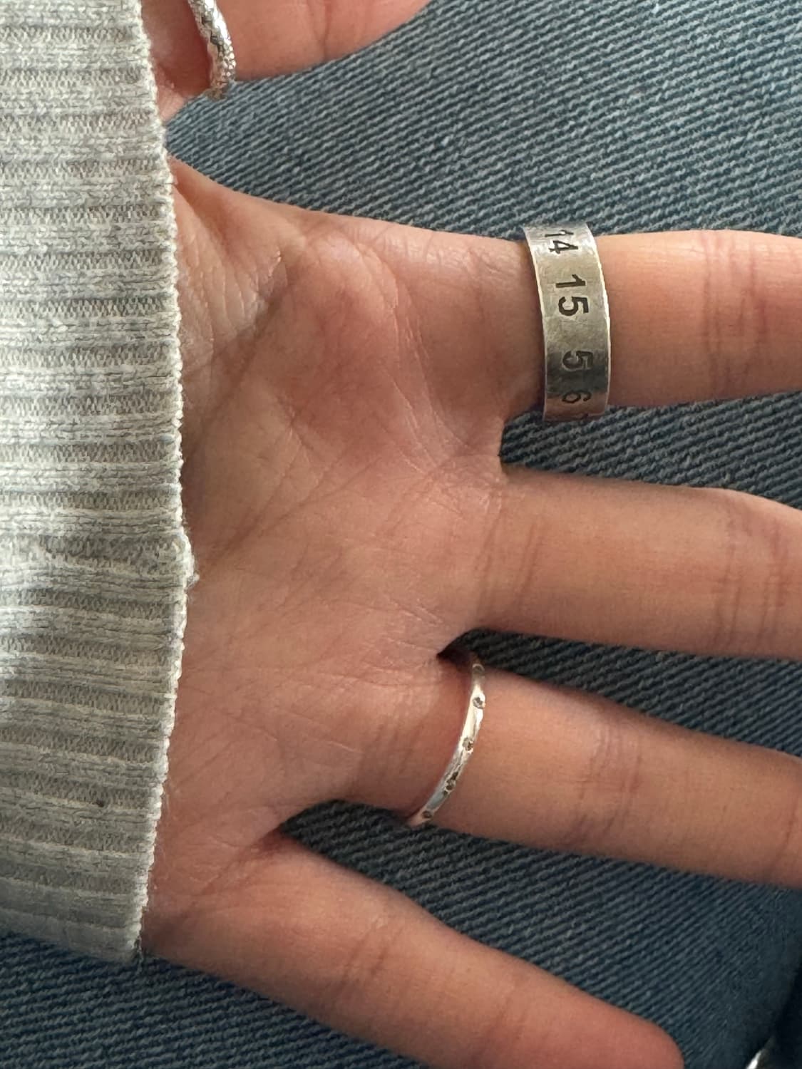 메종 마르지엘라 뉴메리컬 실버 링 상품이미지3