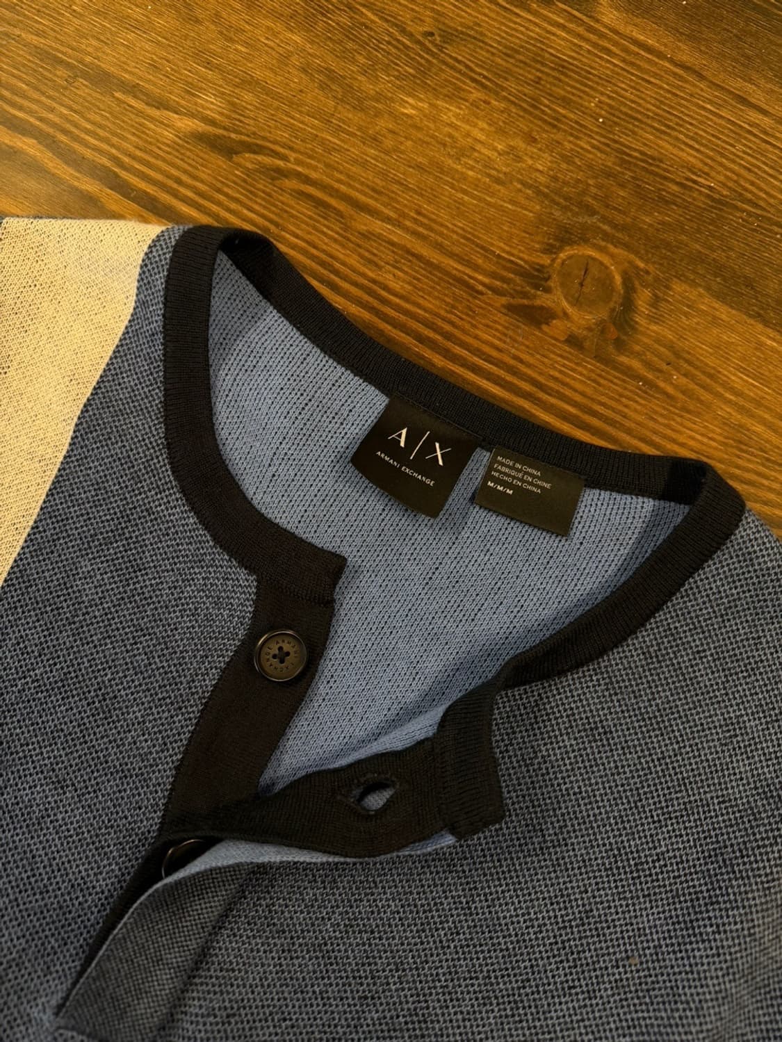 아르마니 익스체인지 헨리넥 니트 100 상품이미지8