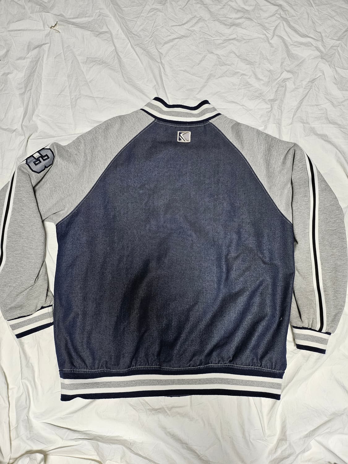 00s 칼카니 올드스쿨 데님 스타디움 바시티 자켓 M 상품이미지6