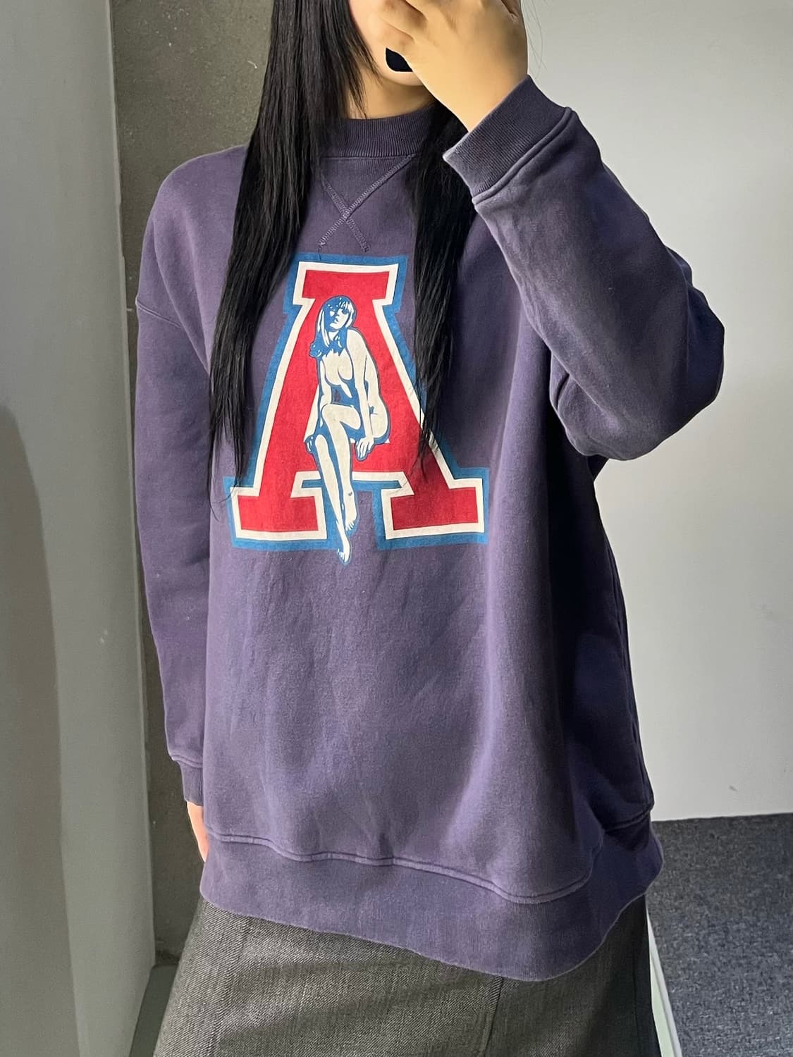히스테릭 글래머 빅 A 로고 스웻셔츠 상품이미지2