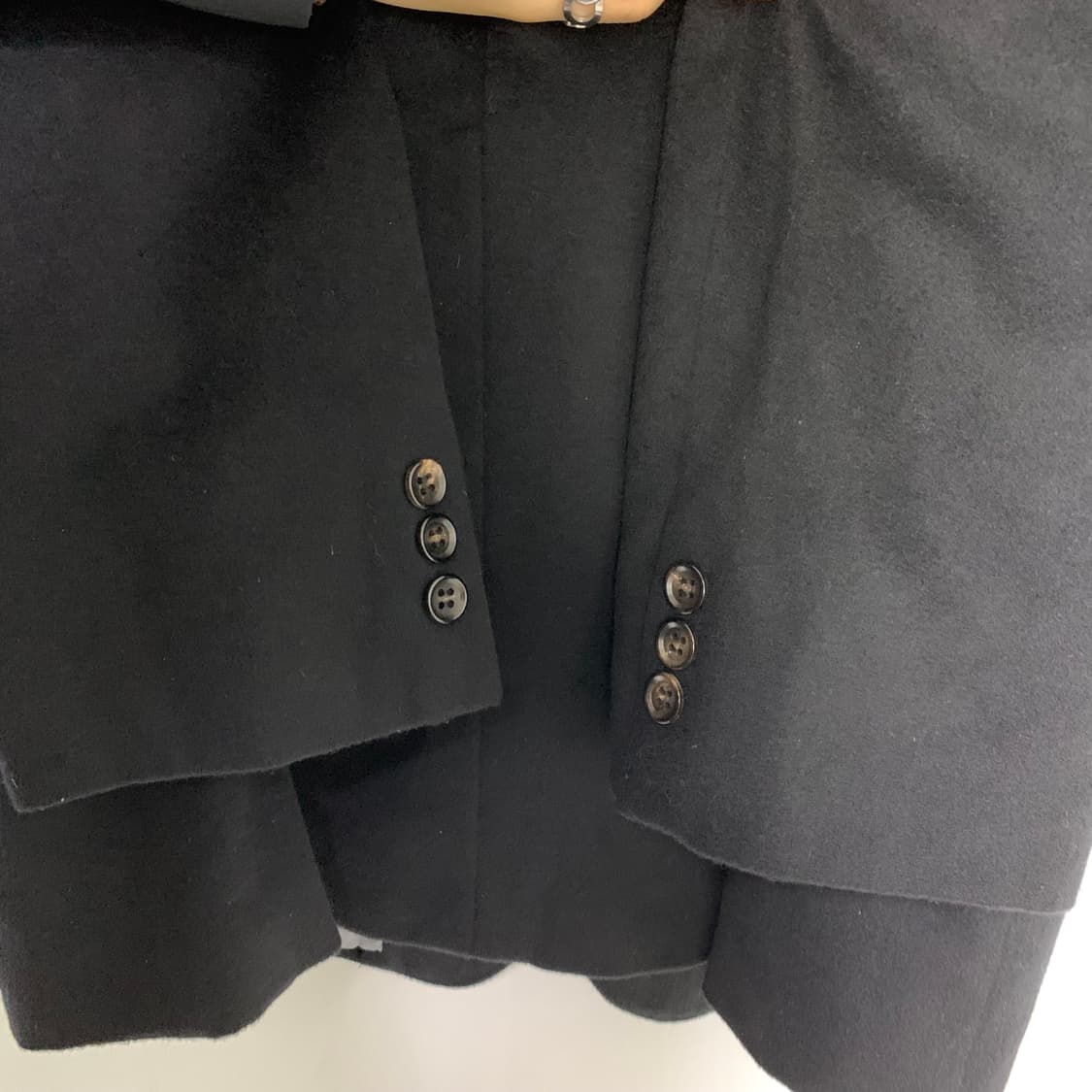 퓨어 캐시미어 100 블랙 남성 자켓 블레이저 빈티지 100 상품이미지8