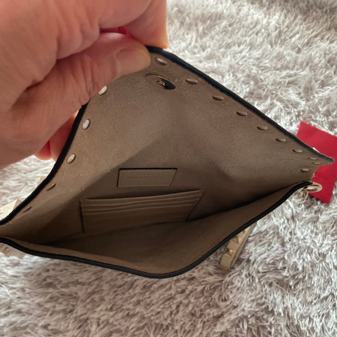 발렌티노 락스터드 클러치 아이보리  상품이미지5