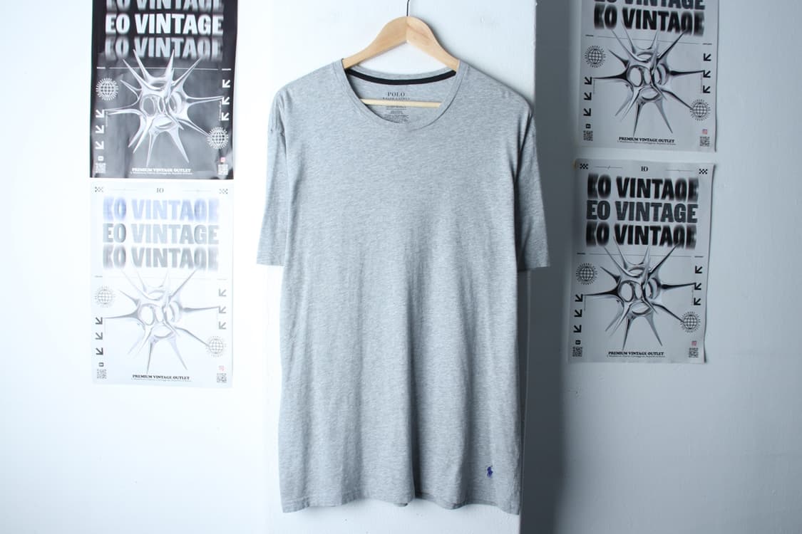 (L-2XL) 폴로 랄프로렌 반팔 티셔츠 그레이 무지 포니-H30602 상품이미지2