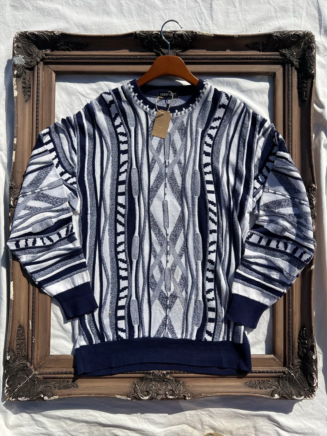 올드스쿨 케이블 패턴 스웨터 상품이미지1