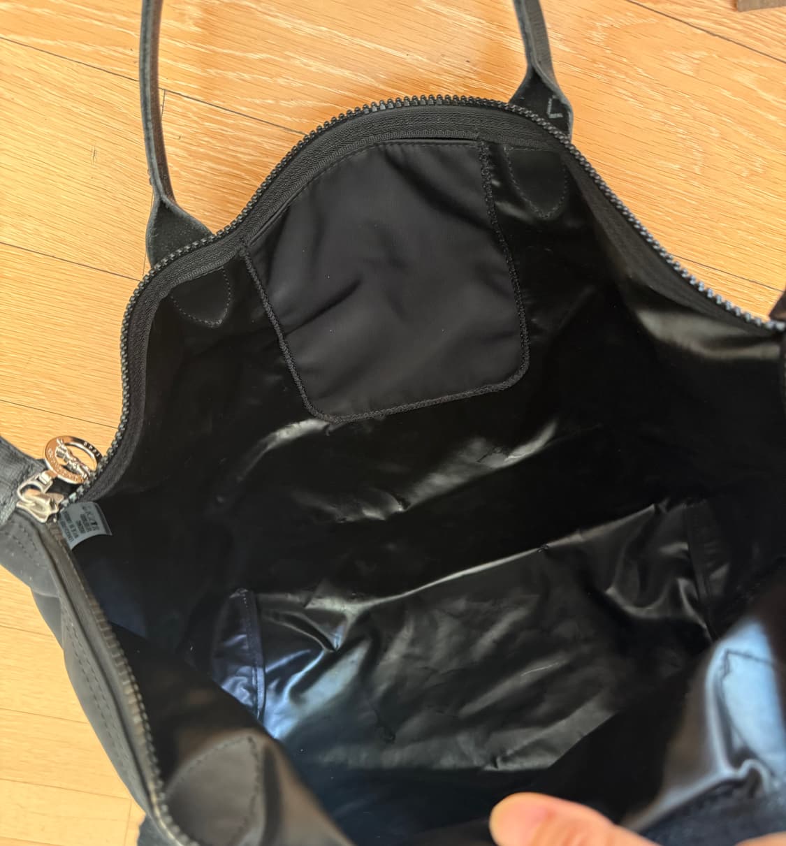 롱샴 르 플리아쥬 네오 미듐 블랙 상품이미지8