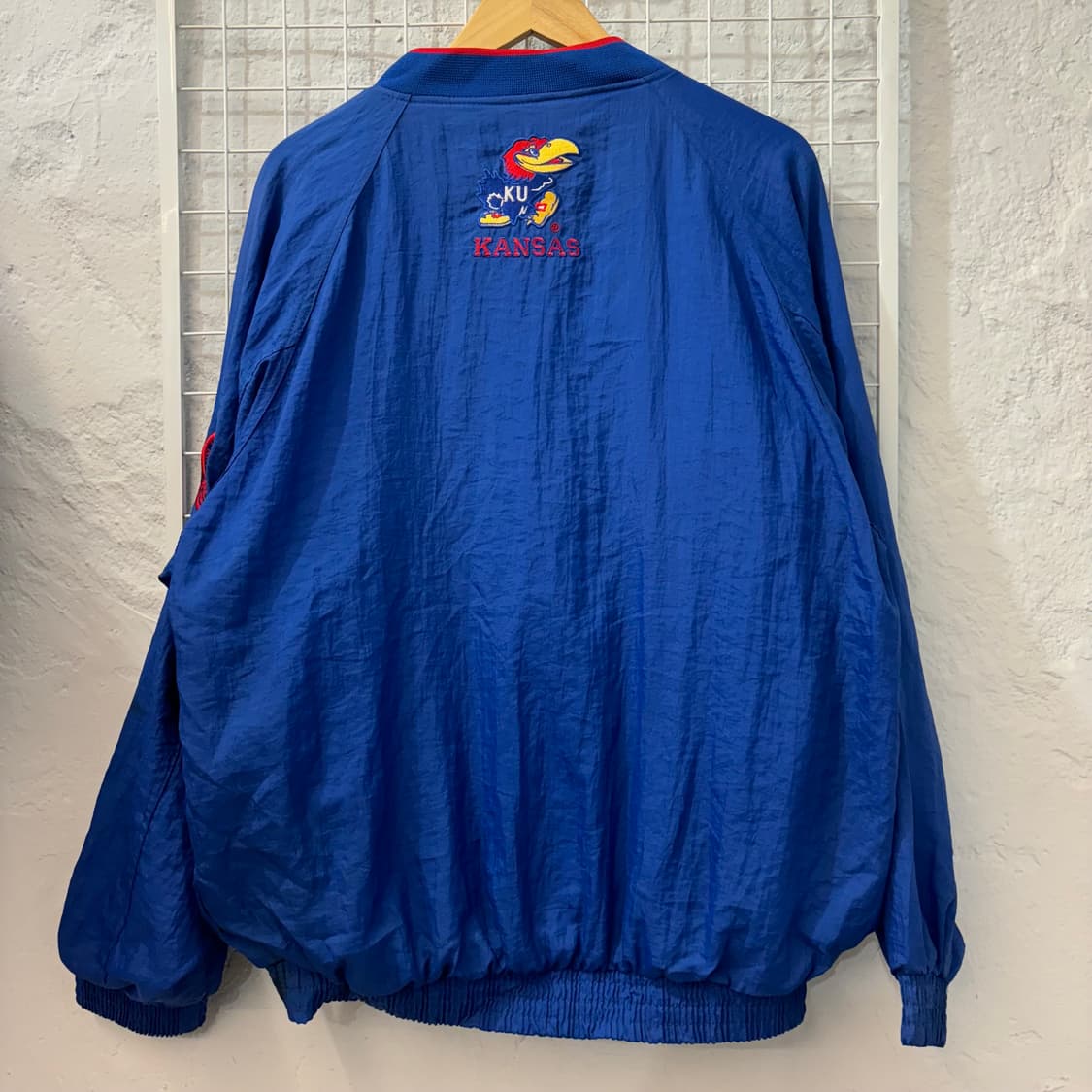 90s 프로 플레이어 캔자스 제이호크스 블루 웜업 M 상품이미지2