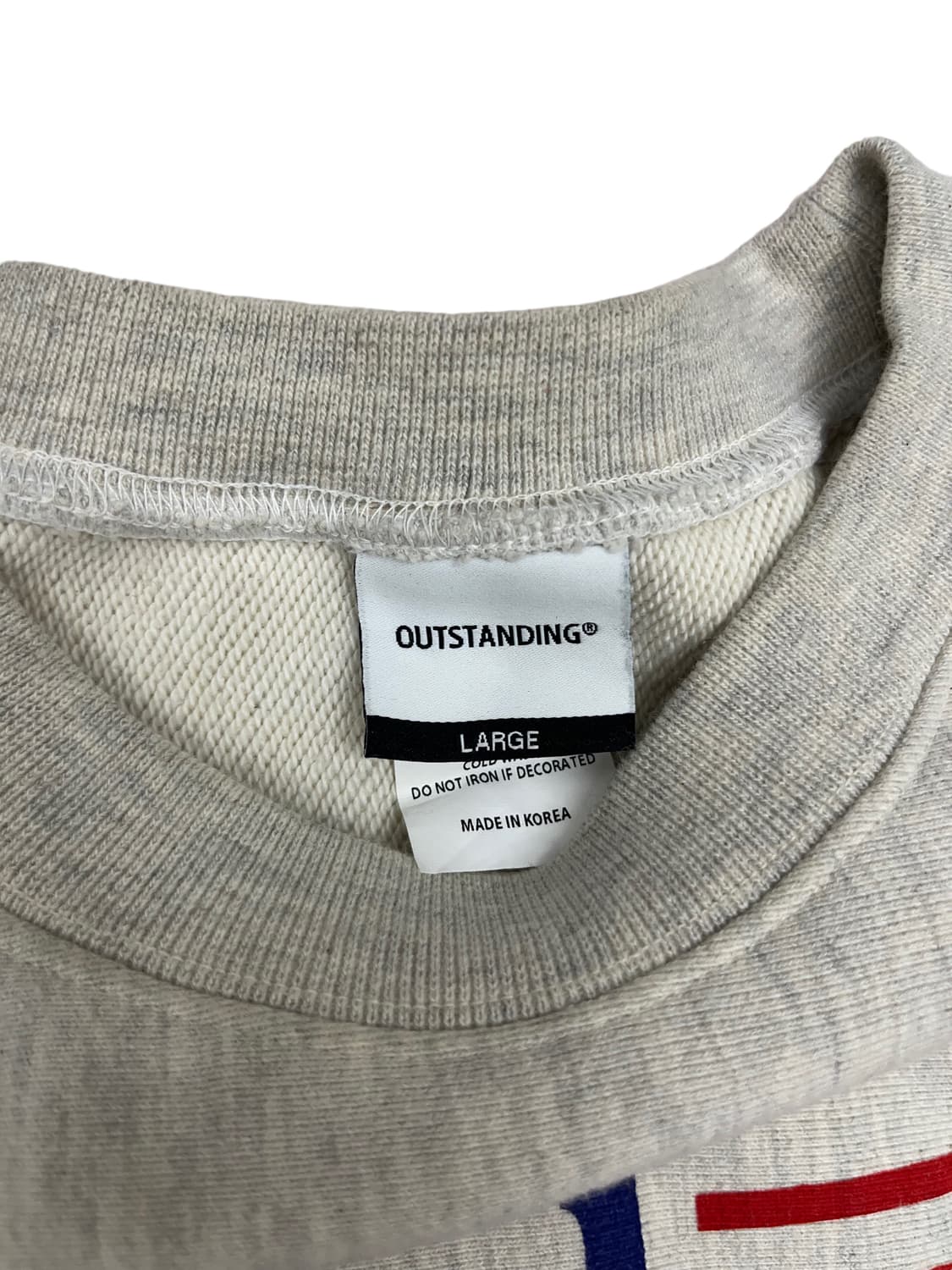 [L] 아웃스탠딩 리버스위브 성조기 맨투맨 상품이미지5