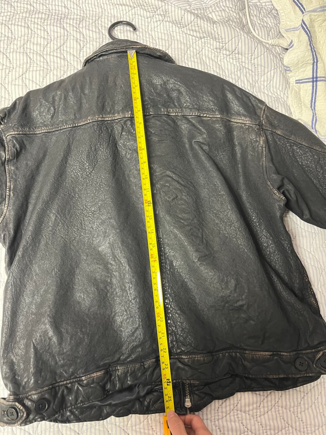 빔즈 워시드 레더 자켓 L 상품이미지7