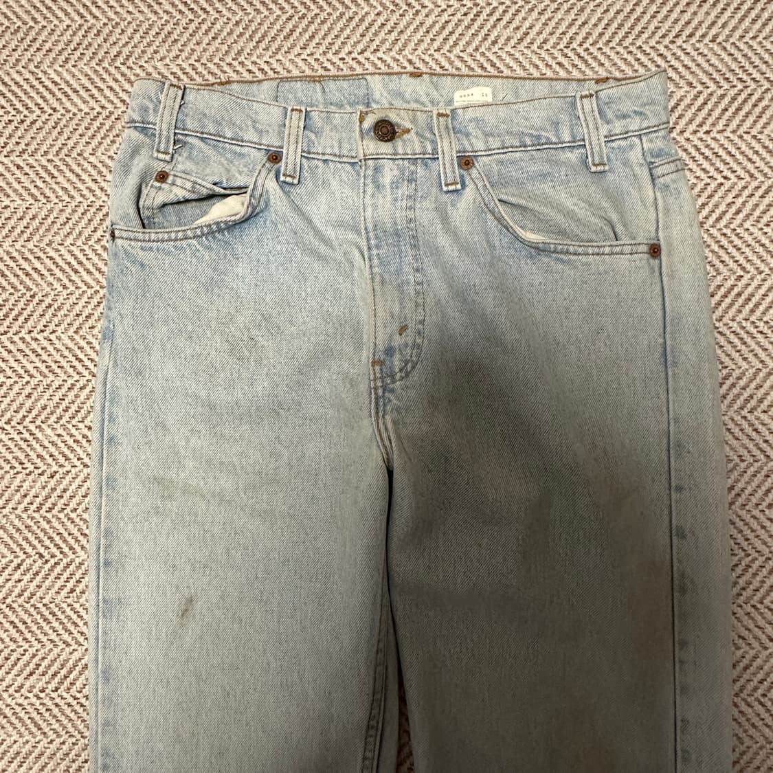 LEVI'S 505 90's usa made orangetab denim 상품이미지3