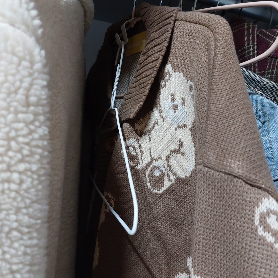 메인부스 테디베어 가디건 상품이미지2