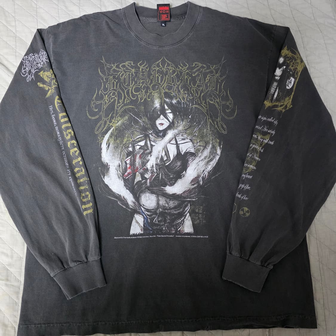 [XL] 체인소맨 레저 부틀렉 이더리얼 스튜디오 페이드 블랙 롱슬리브 상품이미지1