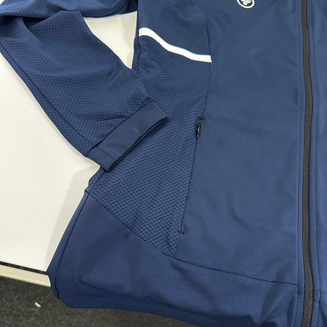 95 험멜 네이비 매쉬배색 트레이닝 집업 상품이미지5