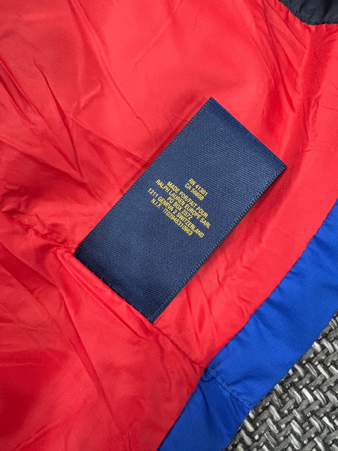 폴로랄프로렌 배색 패딩 상품이미지6