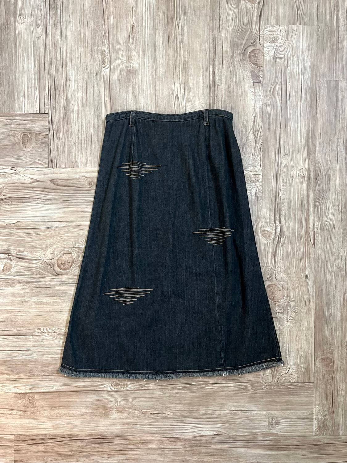 japan vtg 스티치 데님 스커트 상품이미지2