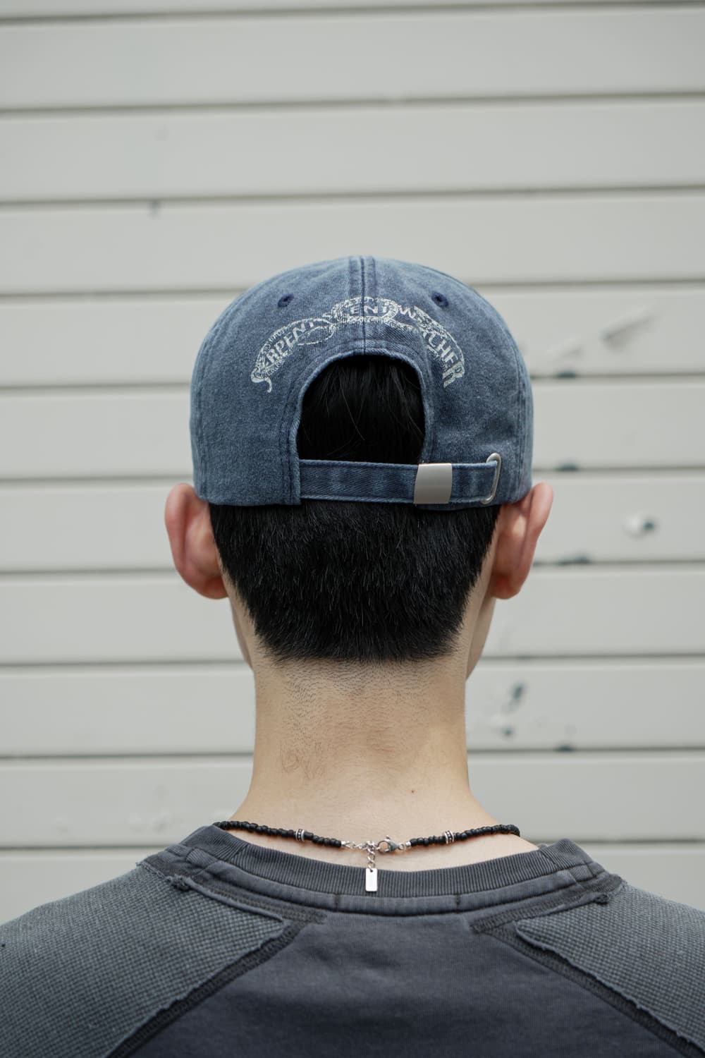 Etce SNAKE BONE WASHED CAP (BLUE) 볼캡 상품이미지4