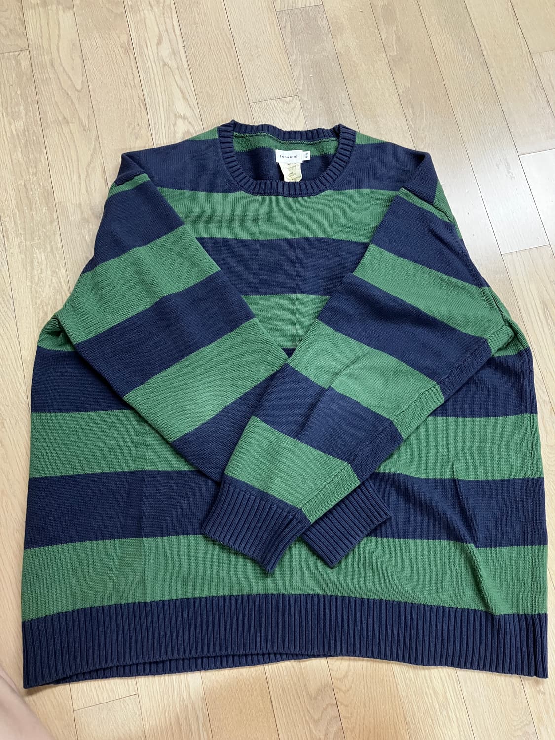 카키스 스트라이프 보더 스웨터 xl 상품이미지4