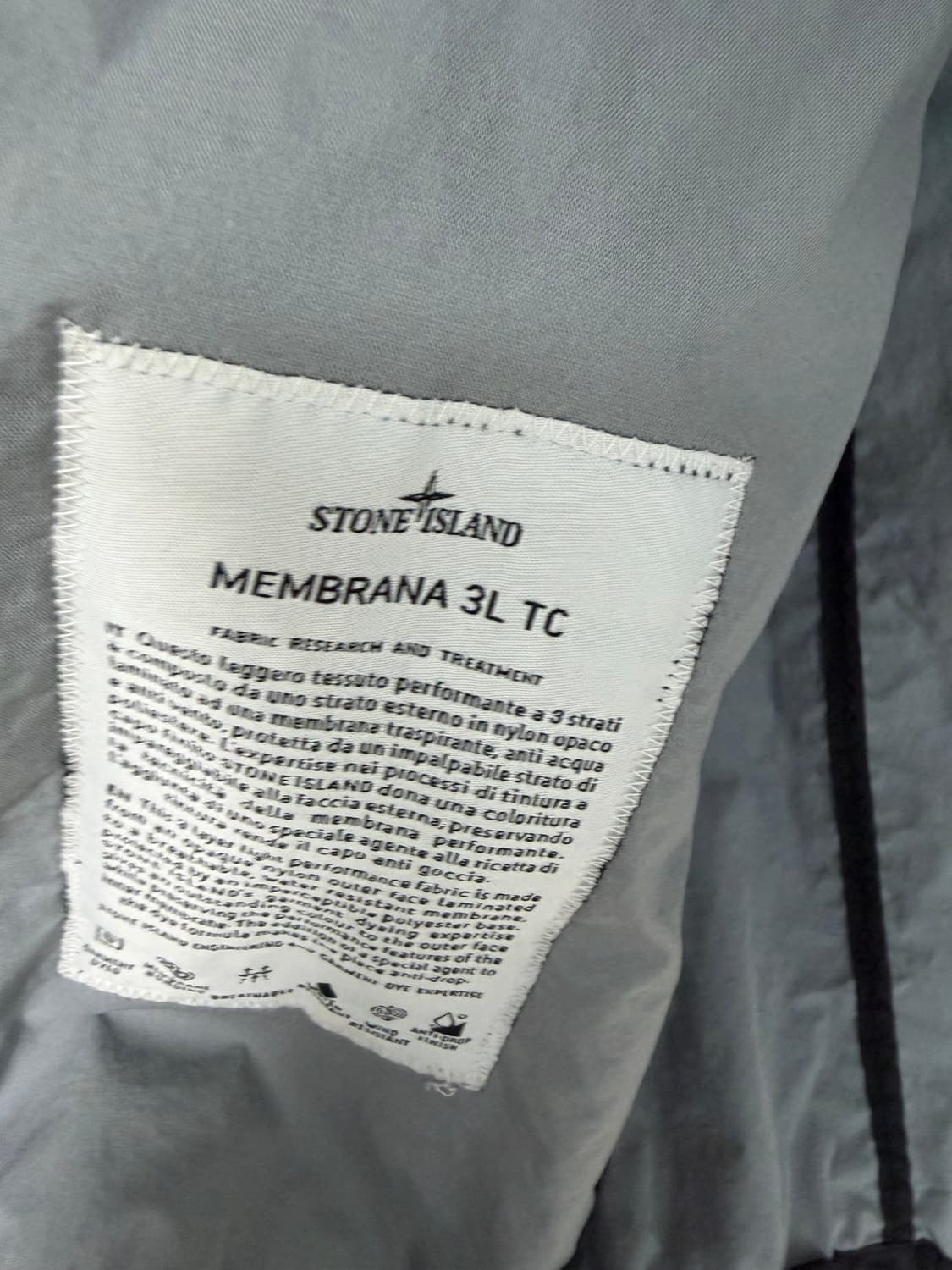 스톤아일랜드 멤브라나 TC 블랙 자켓 M 상품이미지5