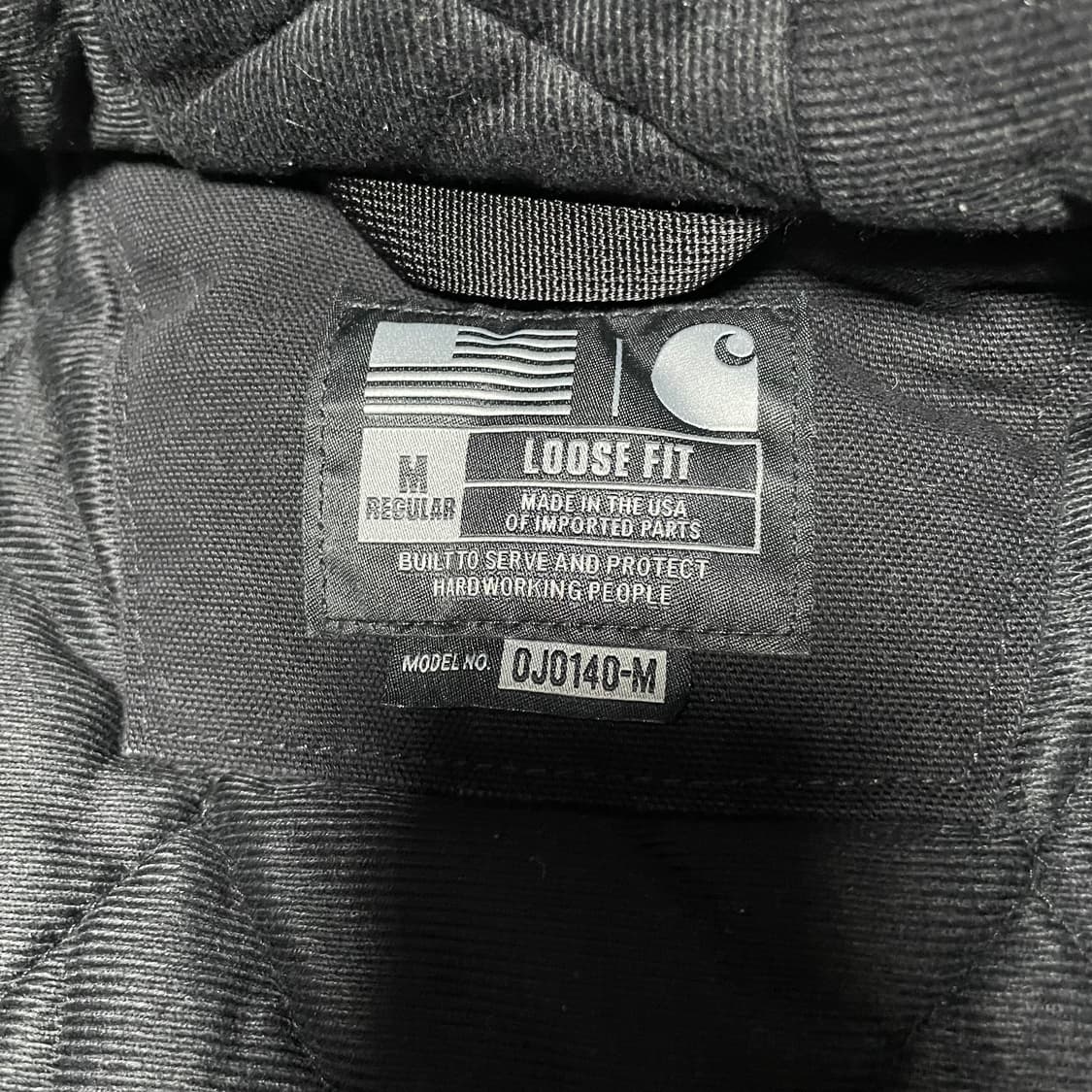 칼하트 J140 덕 엑티브 자켓 블랙 상품이미지3