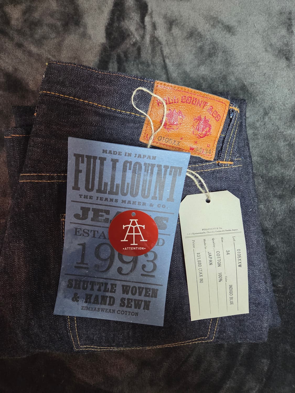 풀카운트 0105w xx 34사이즈 상품이미지6