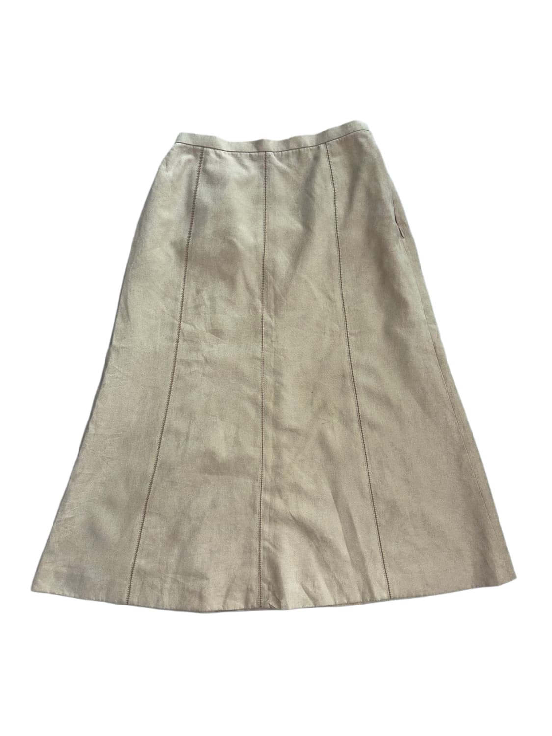 Lantana 일본브랜드 스웨이드 스티치 롱 스커트 상품이미지1