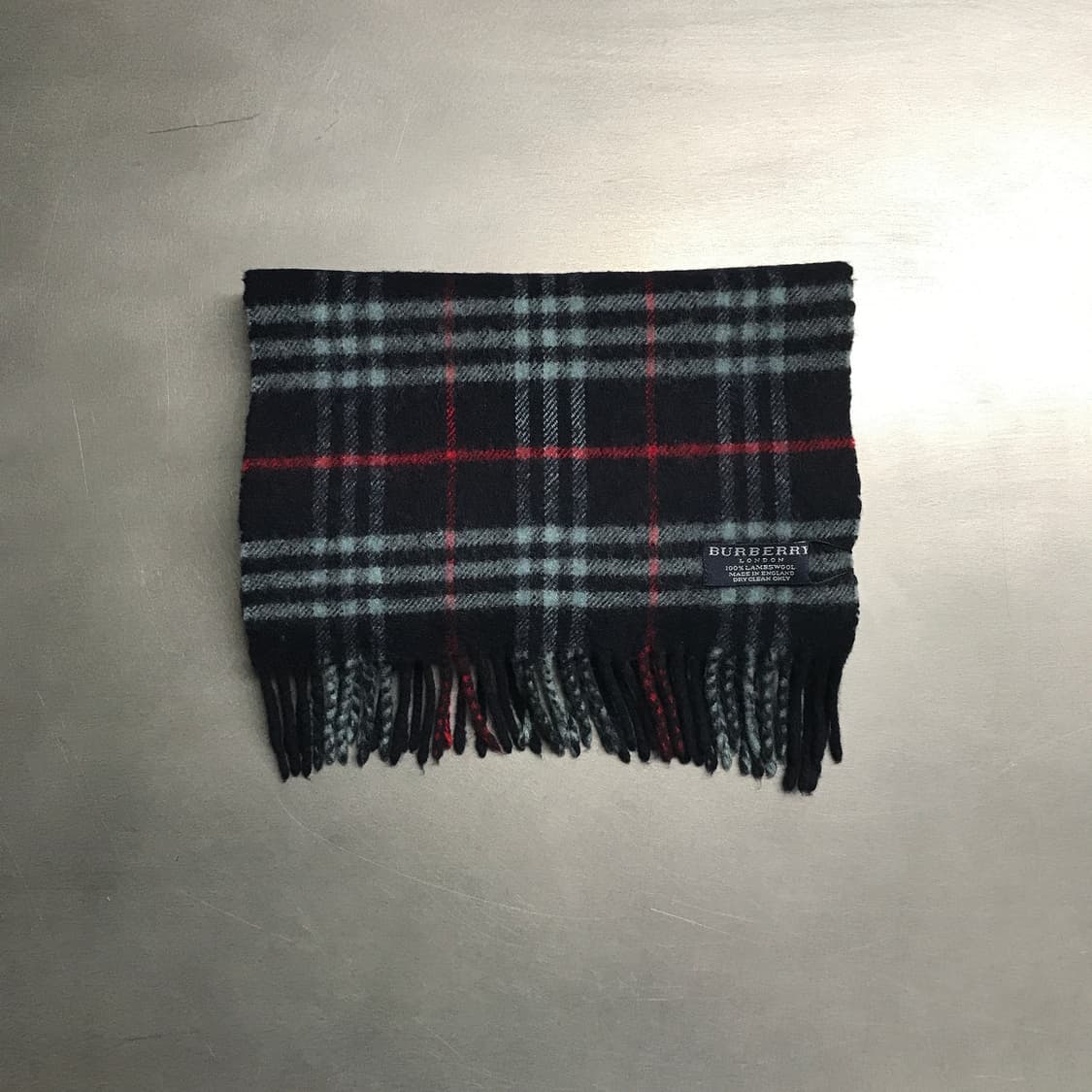 버버리 정품 램스울 머플러 네이비 상품이미지2