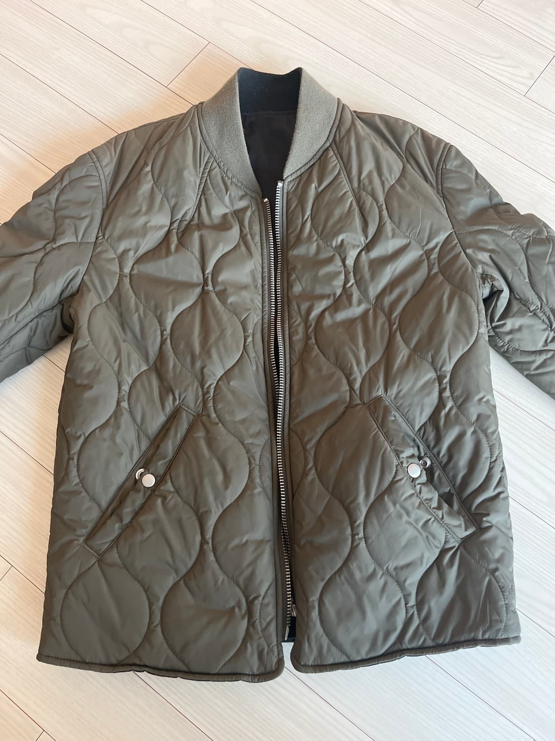 올세인츠 Caldy 리버시블 퀼팅 봄버 S 상품이미지6