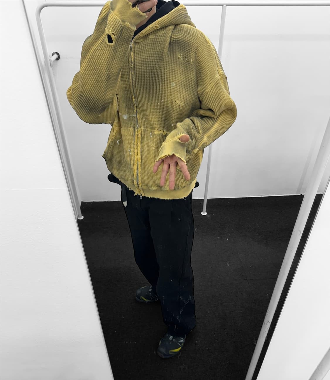 빈티지 와플 후드집업 상품이미지10