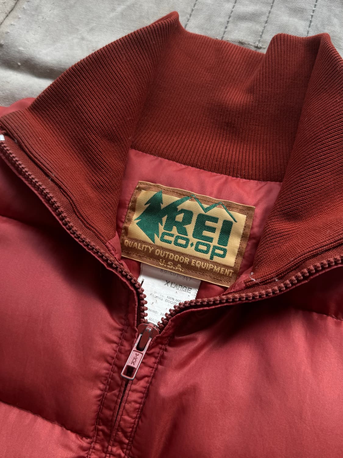 80s REI Goose Down Pull Over Jacket 상품이미지3