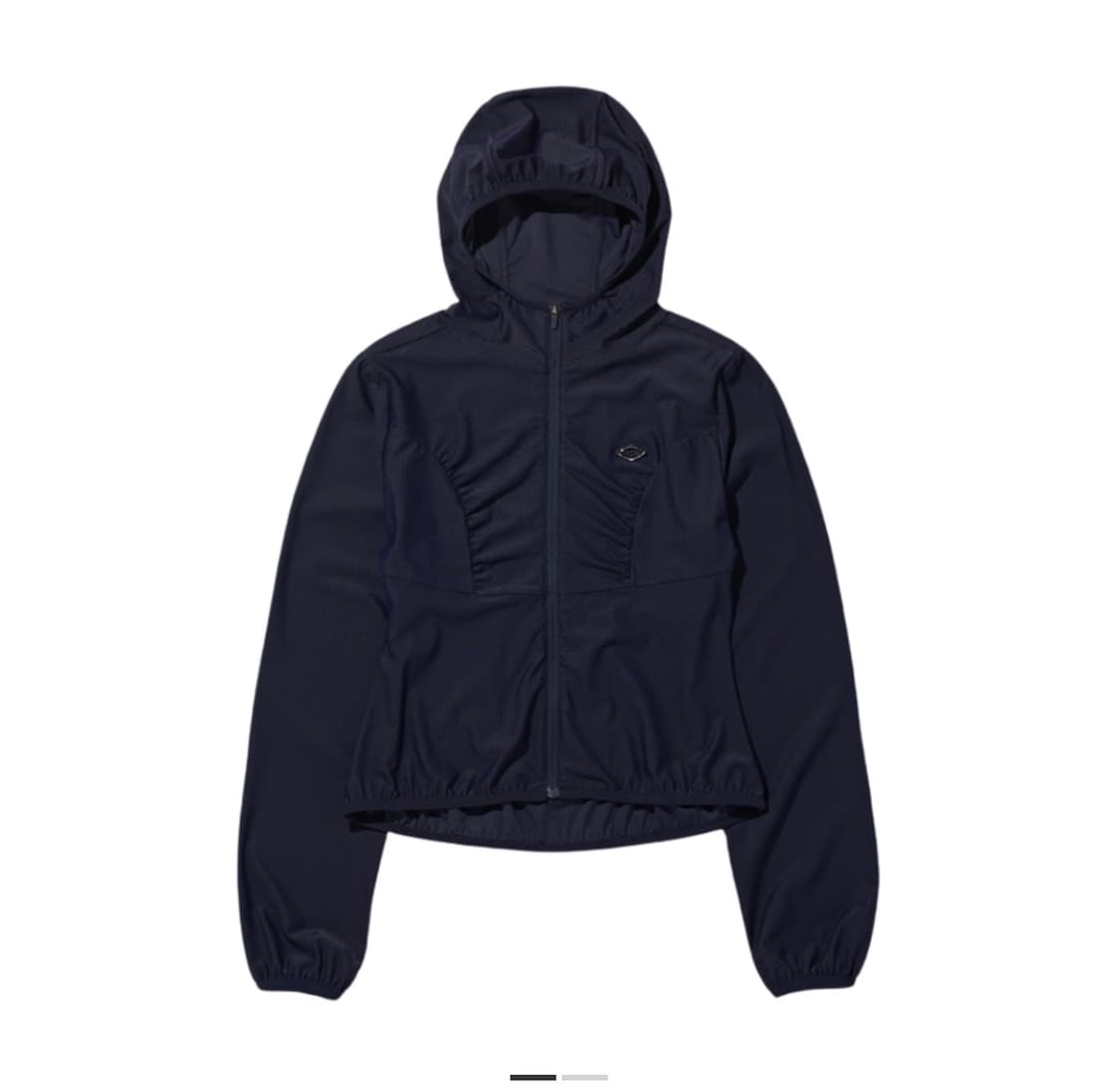 [S] 미스치프 후드 와플 집업 네이비 상품이미지1