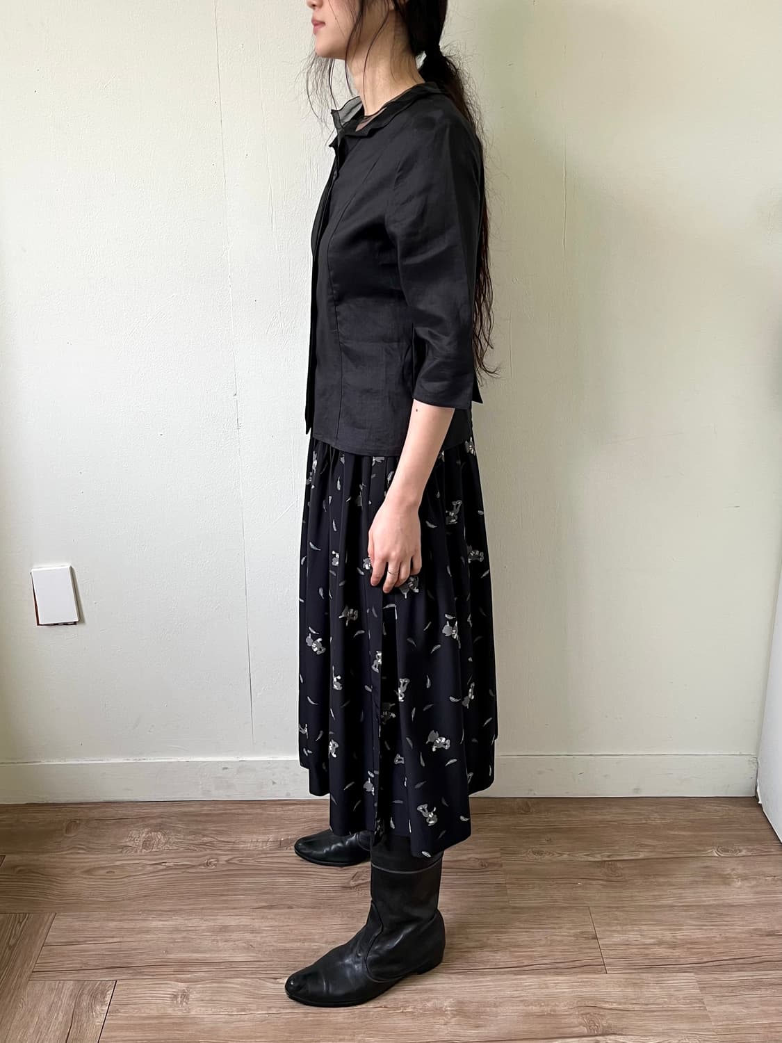 fabius 블랙 블라우스 상품이미지9