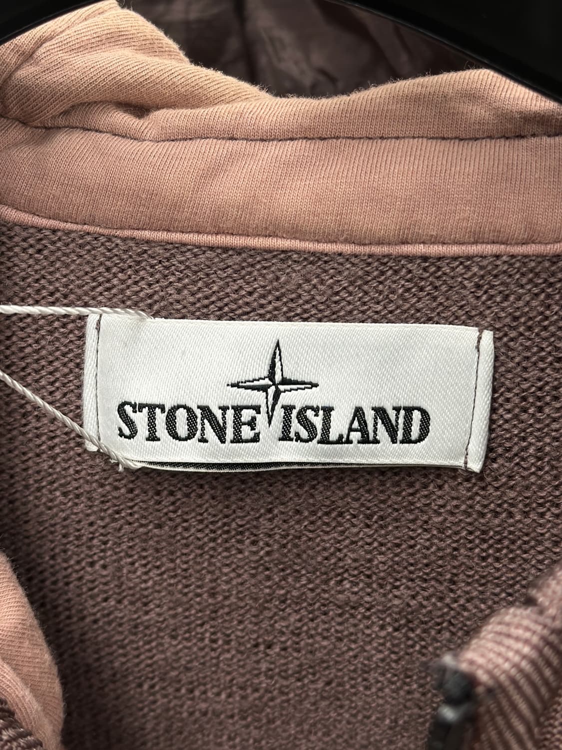 스톤아일랜드 와펜 나일론 배색 니트 후드집업  상품이미지4