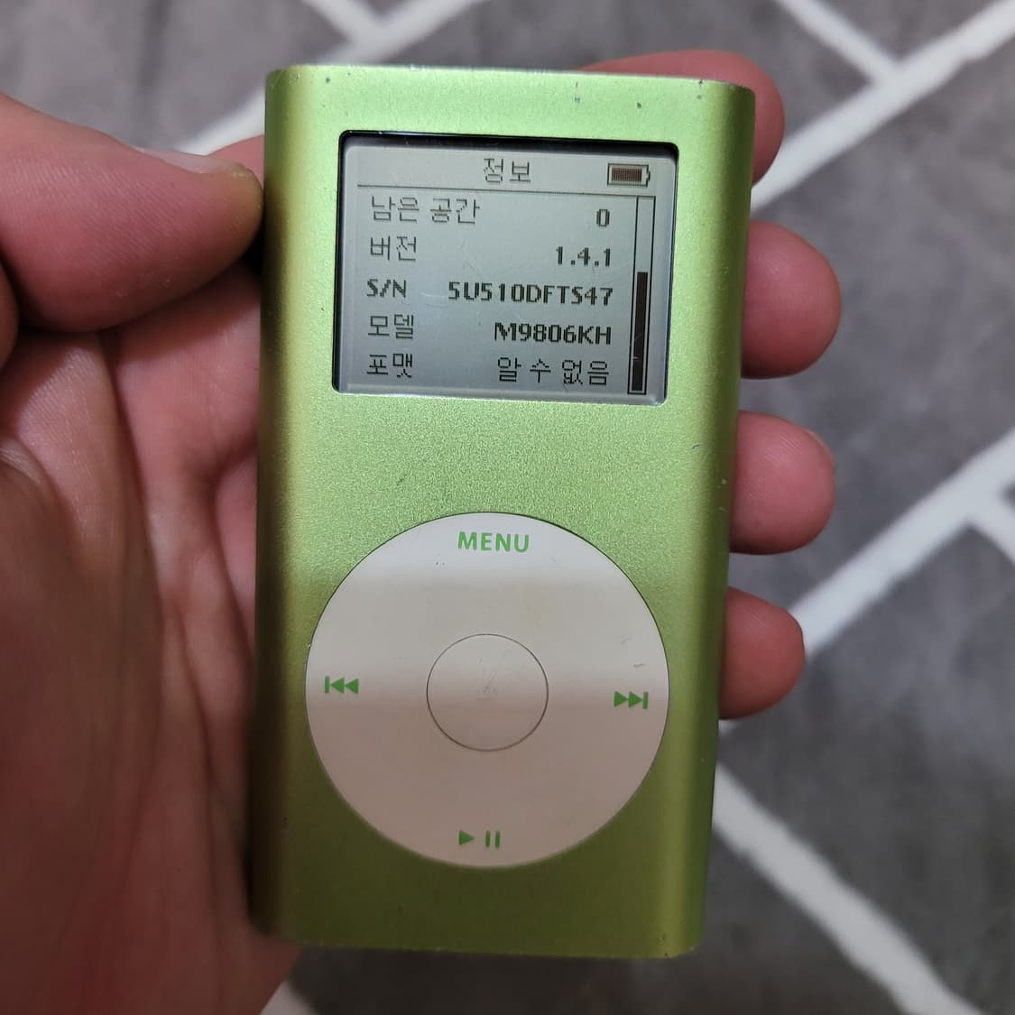 애플 아이팟 미니 a1051 4기가 그린 색상 상품이미지10