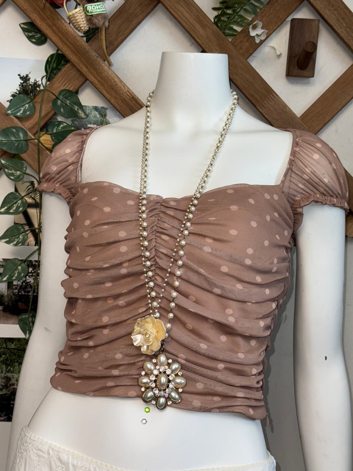 Ivory rose pearl necklace  상품이미지5
