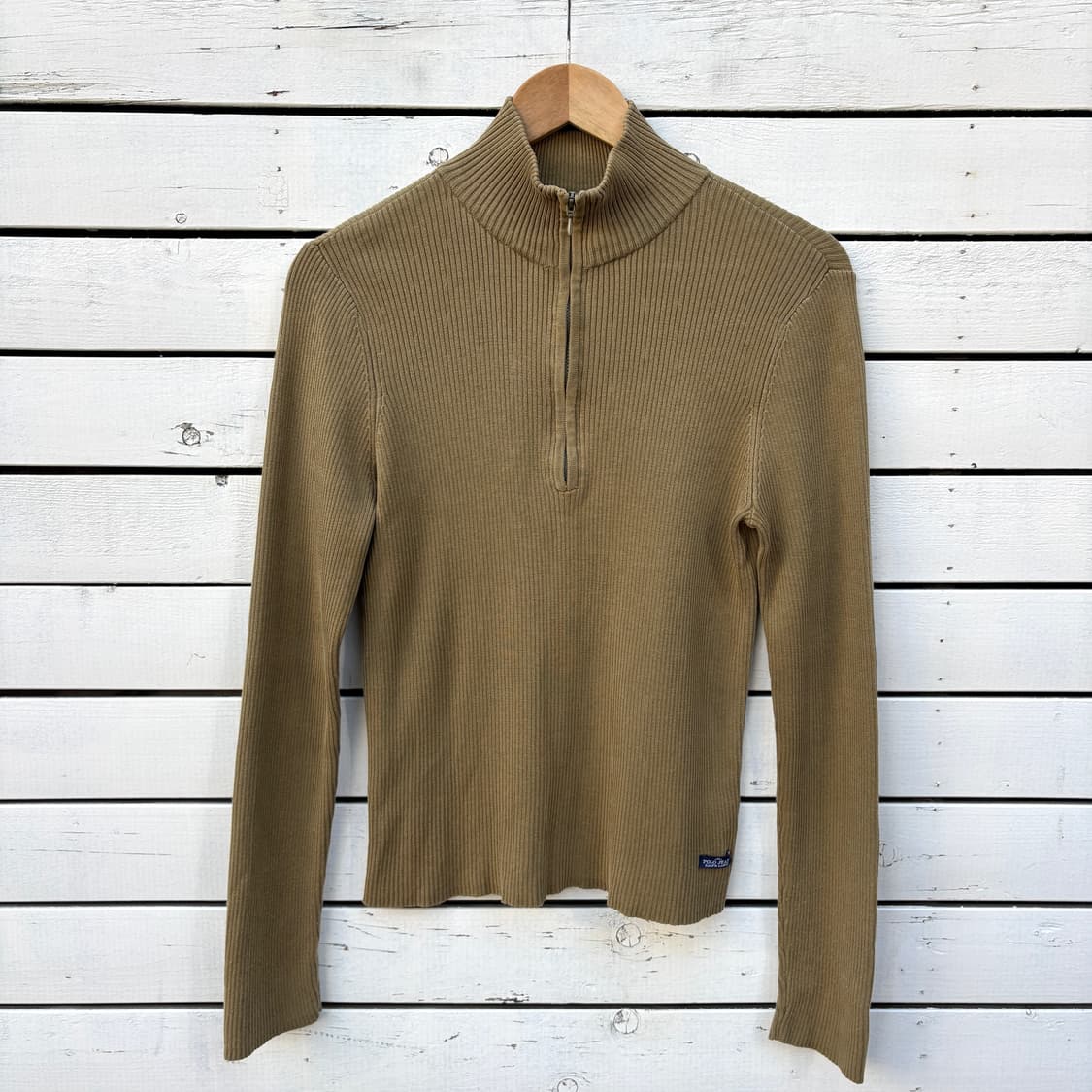 Polo 폴로 진스 골지 풀오버 반집업 상품이미지1