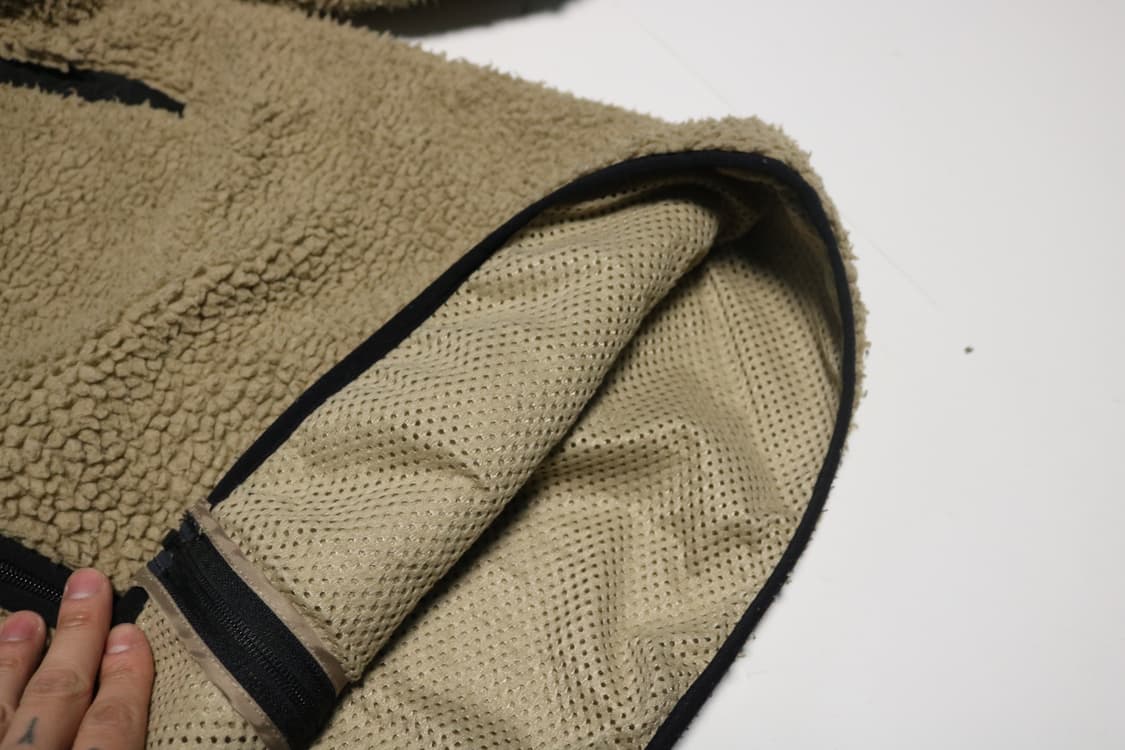 퍼스트다운 베이지 보아 플리스 집업 자켓 상품이미지6