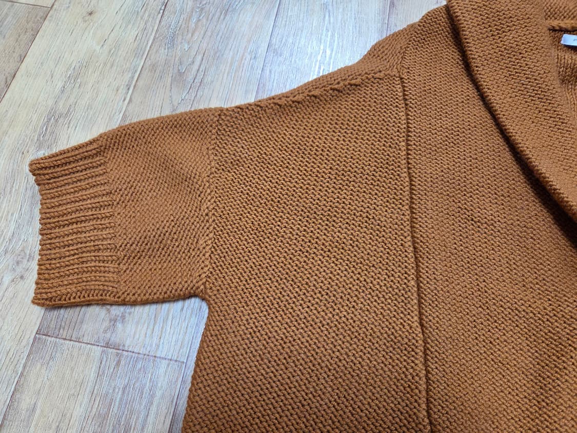 쁘렝땅(PRENDANG) 숄카라 니트가디건 프리사이즈 상품이미지3