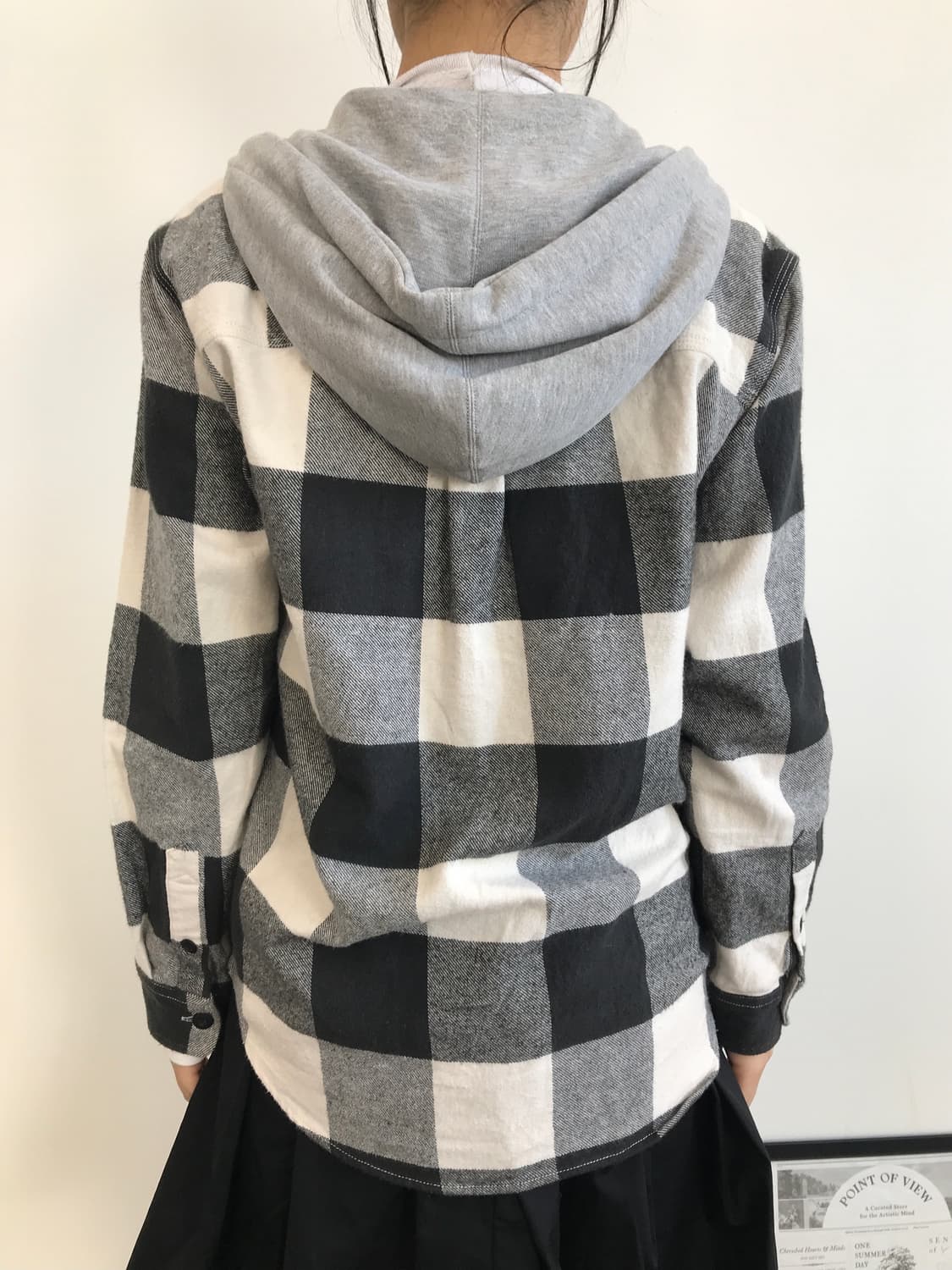 ILLS Buffalo Check Hooded Shacket 상품이미지3