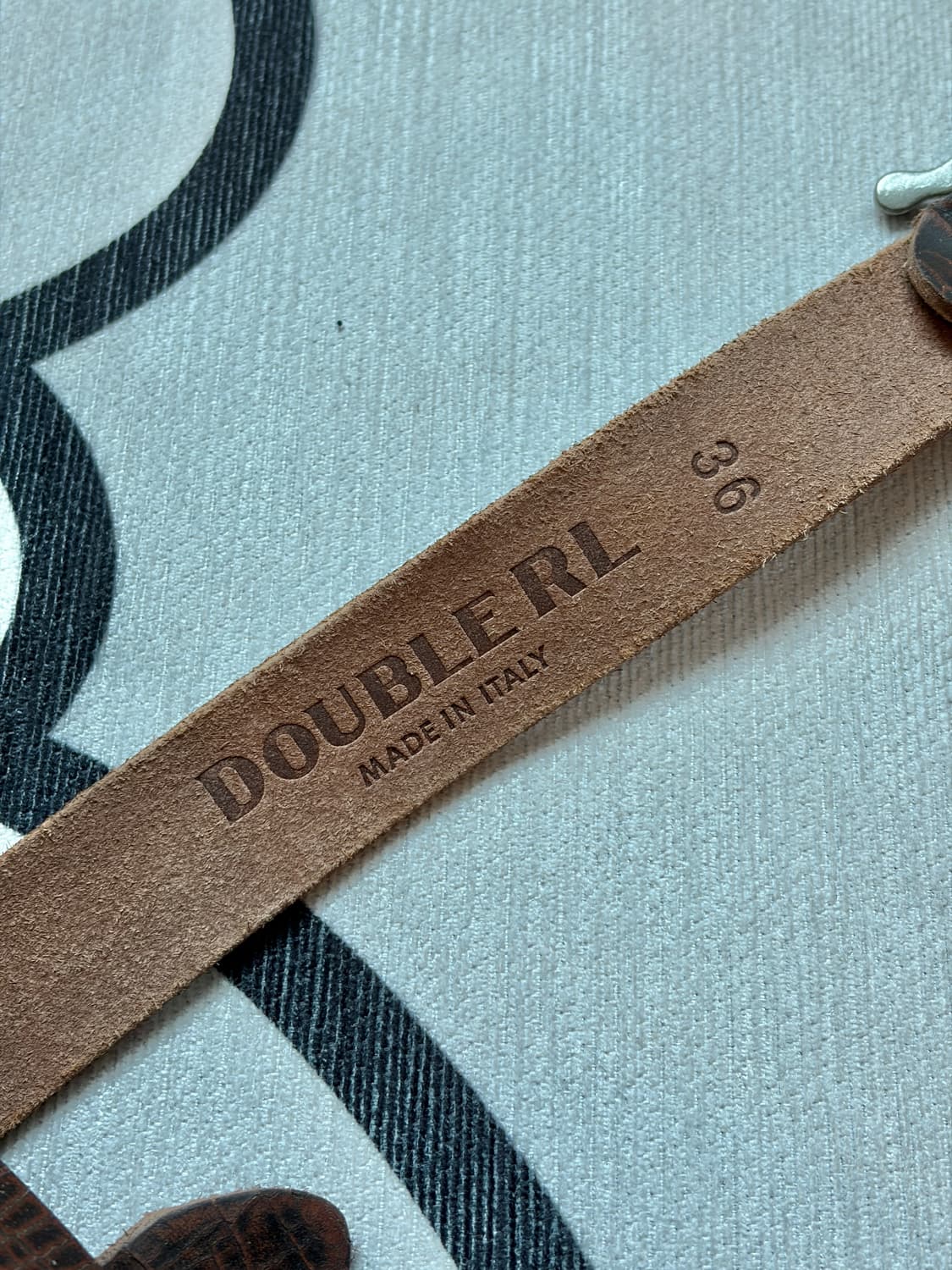 RRL / 더블알엘 스파이더 버클 크랙 버팔로 소가죽 벨트 상품이미지5