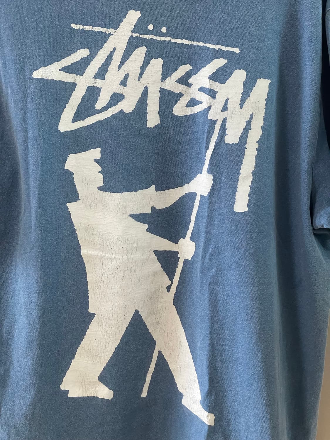 스투시 페인터 다이드 티셔츠 블루 L 상품이미지3