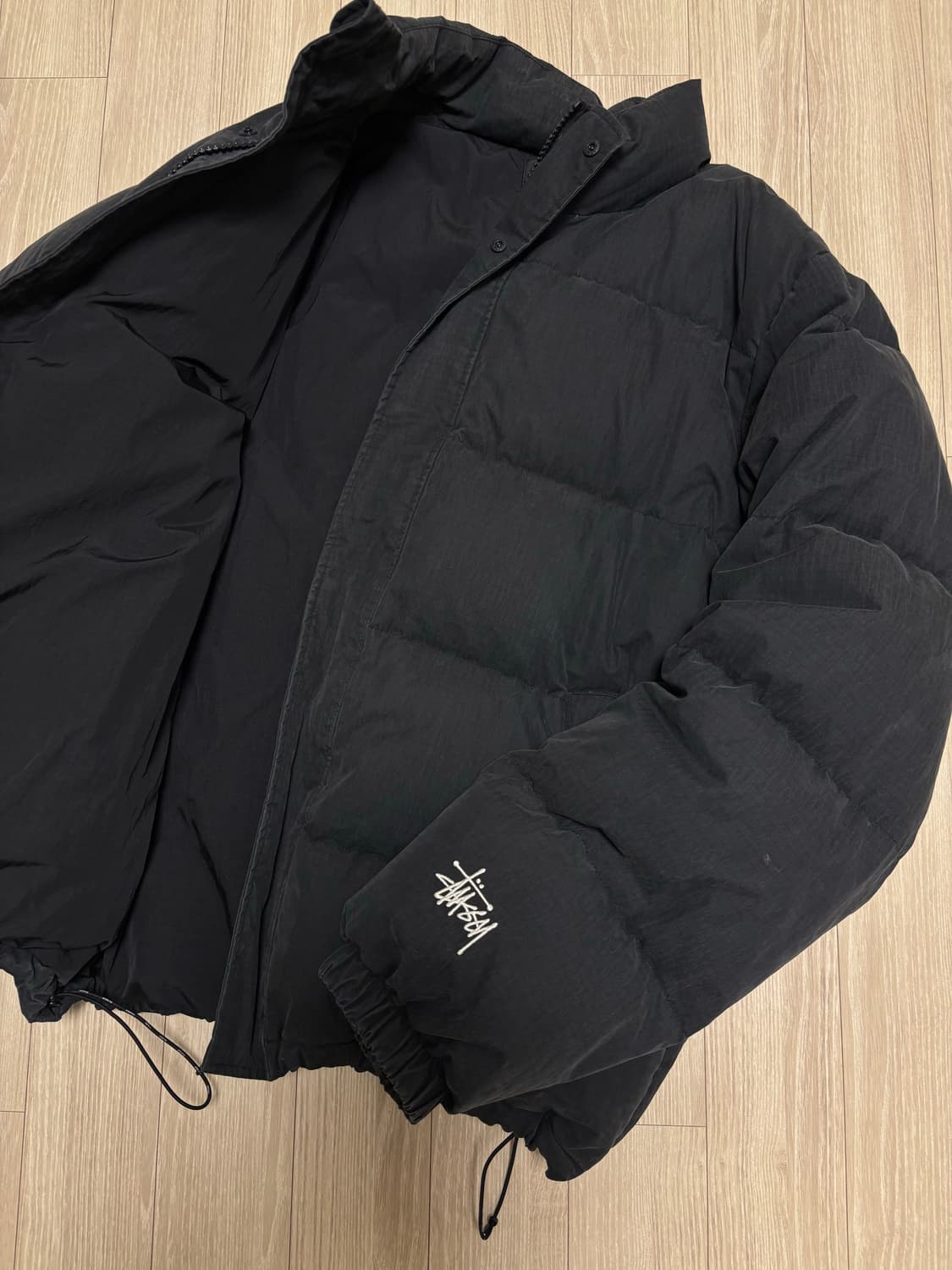 [L] 스투시 퍼퍼 패딩 블랙 상품이미지1