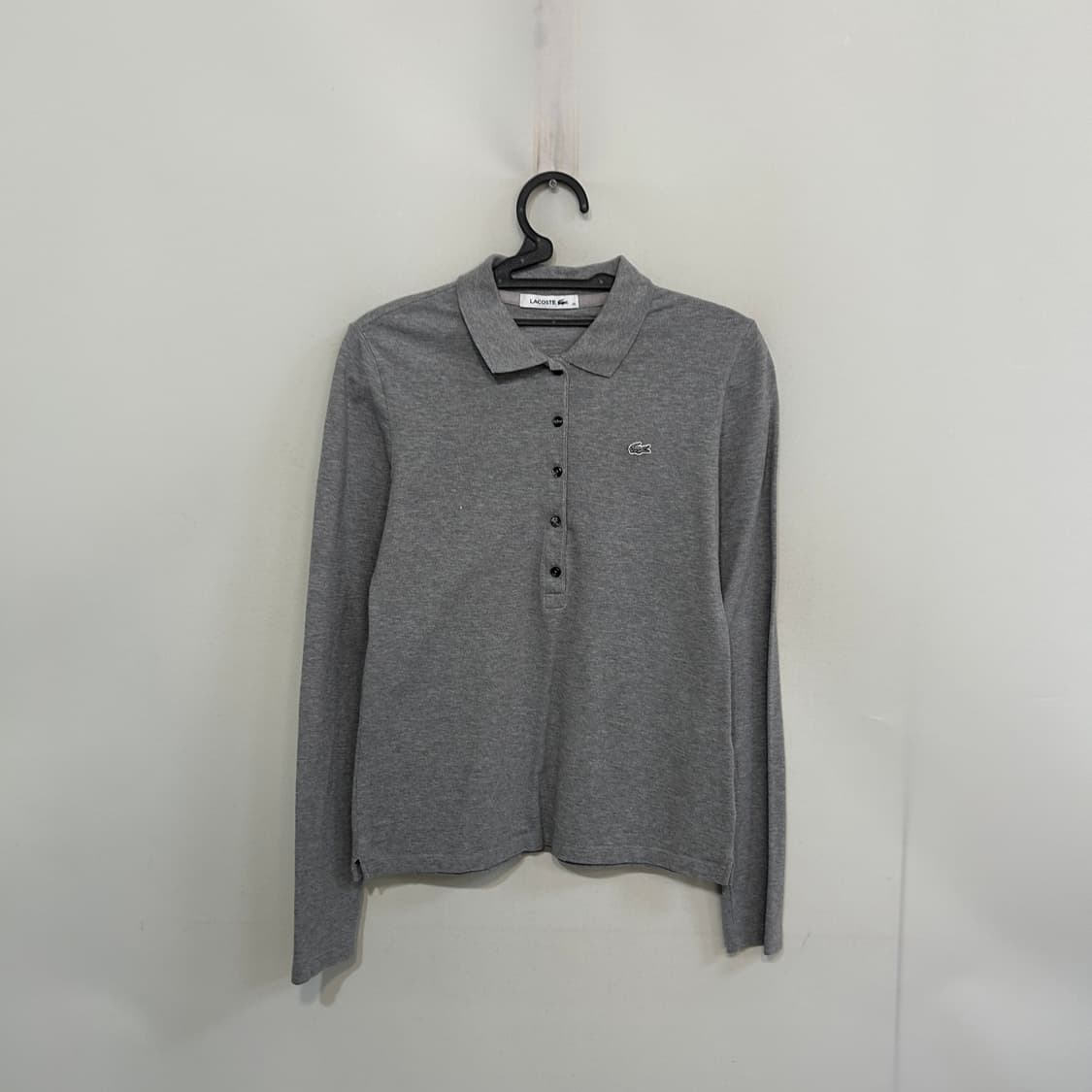 라코스테 여성 긴팔티 95 그레이 상태최상 상품이미지1