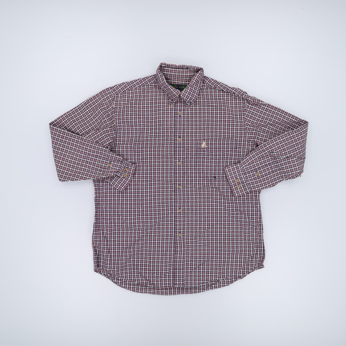 100 빈폴 체크 셔츠(수선필요) 0203H1 상품이미지1