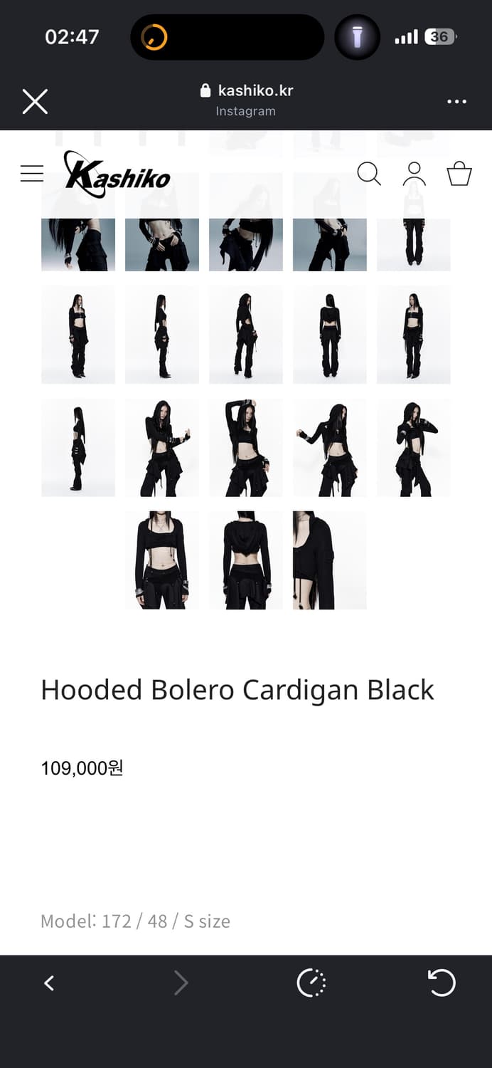 Hooded Bolero Cardigan Black 상품이미지3